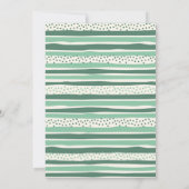 Invitation C'est un Baby shower de dinosaures (Dos)