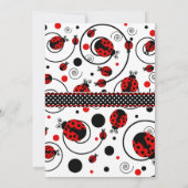 Invitation C'est un Baby shower de fille (Dos)