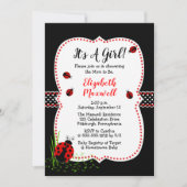 Invitation C'est un Baby shower de fille (Devant)