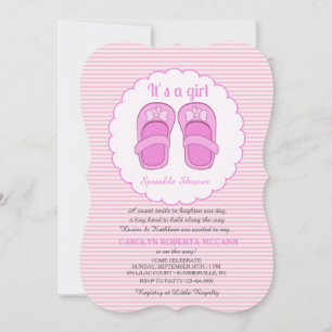 Invitation C'est un Baby shower de filles qui saupoudrent