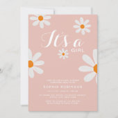 Invitation C'est un Baby shower de Fleurs de Fleurs de Fleurs (Devant)