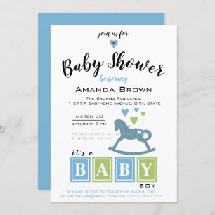 Invitation C'est un Baby shower de garçon