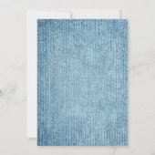 Invitation C'est un Baby shower de Jeans Bleu Garçon (Dos)