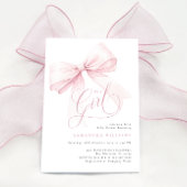 Invitation C'est un Baby shower de la croupe rose fille