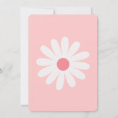 Invitation C'est un Baby shower de petites fleurs roses migno (Dos)