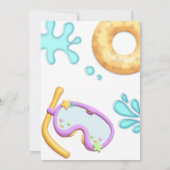 Invitation C'est un Baby shower de piscine tropicale d'été po (Dos)