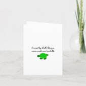 Invitation C'est un Baby shower de tortue verte (Dos)