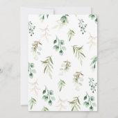 Invitation C'est un Baby shower de verdure (Dos)