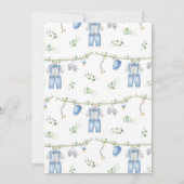 Invitation C'est un Baby shower de vêtements pour bébé (Dos)