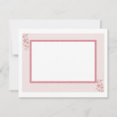 Invitation C'est un Baby shower féminin (Dos)