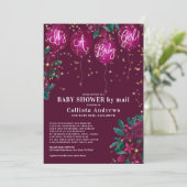 Invitation C'est un Baby shower floral de ballons de Parties (Debout devant)