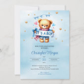 Invitation C'est un baby shower garçon (Devant)