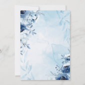 Invitation C'est un Baby shower Rose bleu garçon Brunch (Dos)