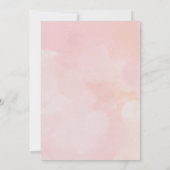 Invitation C'est un Baby shower rose de fille Teddy Bear (Dos)