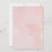 Invitation C'est un Baby shower rose fille (Dos)