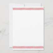 Invitation C'est un Baby shower sportif de baseball de garçon (Dos)