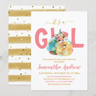 Invitation C'est un beau Baby shower d'illustration de Fox Gi