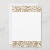 Invitation C'est un bébé ! Baby shower rustique Kraft & dente (Dos)