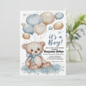 Invitation C'est un bébé bébé garçon douche (Debout devant)