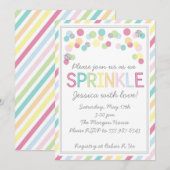 Invitation C'est un Bébé saupoudré !Invitation Baby shower (Devant / Derrière)