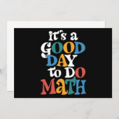 Invitation C'est un bon jour pour faire des mathématiques ens (Devant / Derrière)