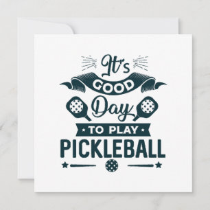 Invitation C'est un bon jour pour jouer au Pickleball