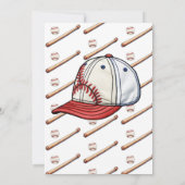 Invitation C'est un Boy Sport Baseball Baby shower à thème (Dos)