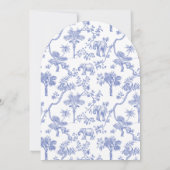 Invitation C'est un Boy Toile Safari Baby shower Arch (Dos)