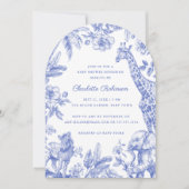Invitation C'est un Boy Toile Safari Baby shower Arch (Devant)