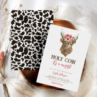 C'est un Cowgirl Floral Cow Baby shower Occidental