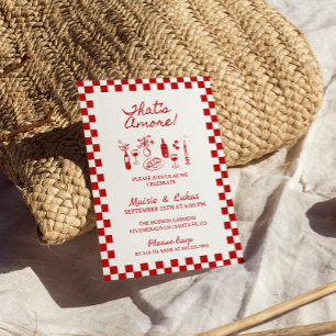 Invitation C'est un dîner de répétition italien