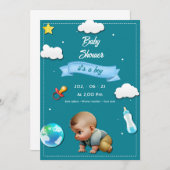 Invitation C'est un garçon ! (Devant / Derrière)