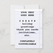 Invitation c'est un garçon (Dos)