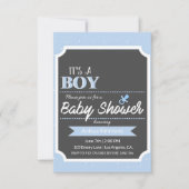 INVITATION C'EST UN GARÇON | BABY SHOWER (Devant)
