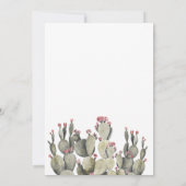 Invitation C'est un garçon Baby shower Cactus Peach (Dos)