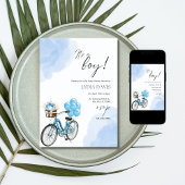 Invitation C'est un garçon Baby Shower Fête de bébé garçon