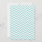 Invitation C'est un garçon - Baby shower gris, turquoise et o (Dos)