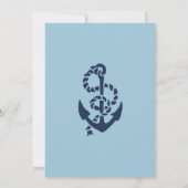 Invitation C'est un garçon ! Baby shower nautique (Dos)