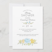 Invitation C'est un garçon Baby shower Teddy Bear Honey Bee (Dos)