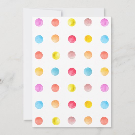 Invitation C'Est Un Garçon Baby shower Typographie Points Col (Dos)