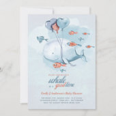 Invitation C'est un garçon Bébé Genre Révéler Vie marine de b (Devant)