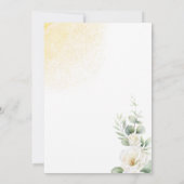 Invitation C'est un garçon Gold Balloon & Baby shower de verd (Dos)