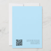 Invitation C'est un garçon qui attend la douche d'ours bébé e (Dos)