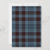Invitation C'est un garçon Rustic Lumberjack Flannel Baby sho (Dos)