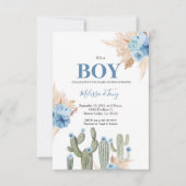 Invitation C'est un garçon Taco à propos de l'Amour Fleur Ble (Devant)