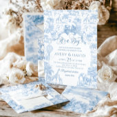 Invitation C'est un Garçon Toile Bleu Safari Baby shower anim