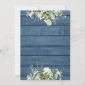 Invitation C'est un garçon verdure bleue rustique en bois Bab (Dos)