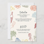 Invitation C'est un Mariage illustré plus coloré (Dos)