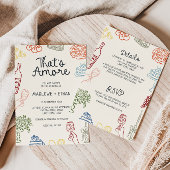 Invitation C'est un Mariage illustré plus coloré