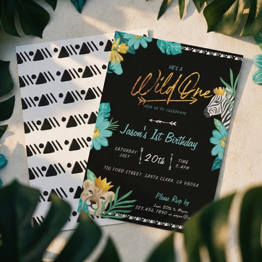 Invitation C'est un oiseau tropical de la tribu Jungle